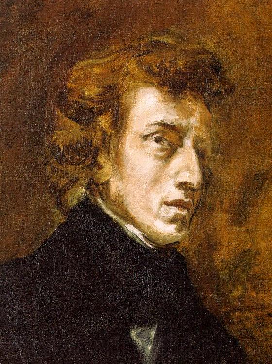 Eugene Delacroix Portrait of Frederic Chopin